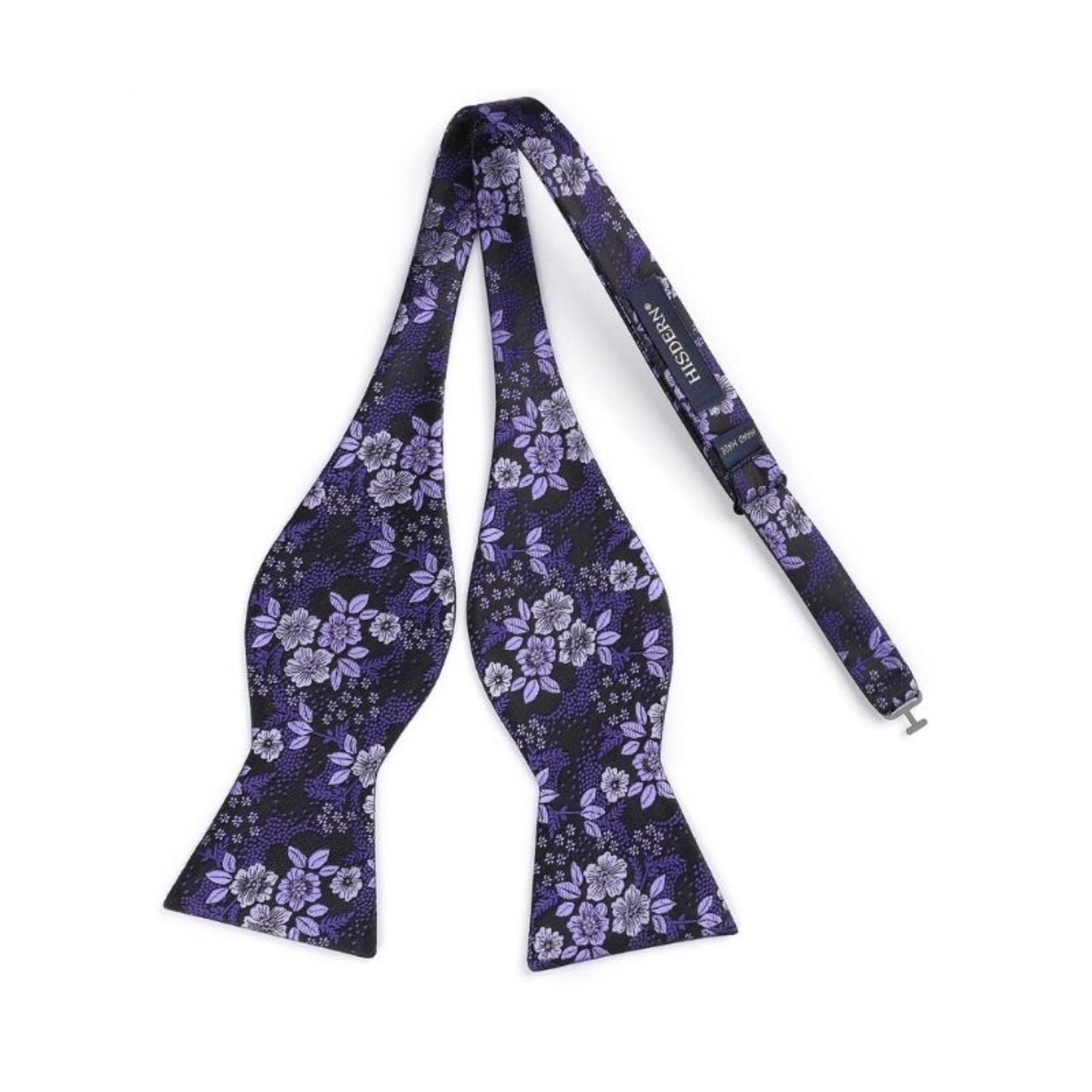 Hisdern Purple And Lavender Floral Bow Tie Set Groomsmen Wedding