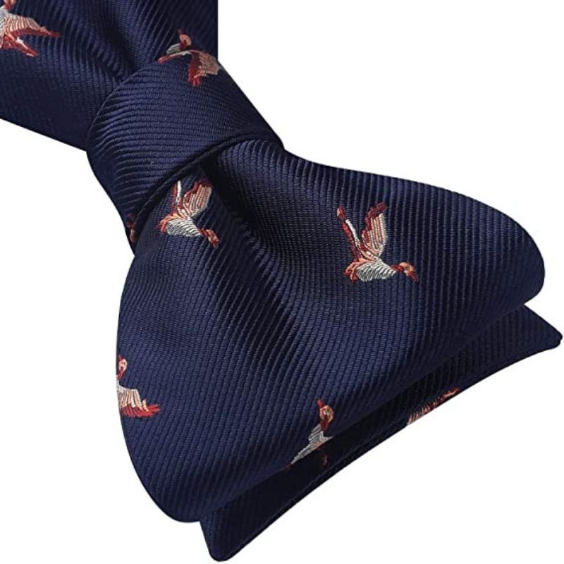 Hisdern Bird Navy Animal Bow Tie Accessories Set for Party