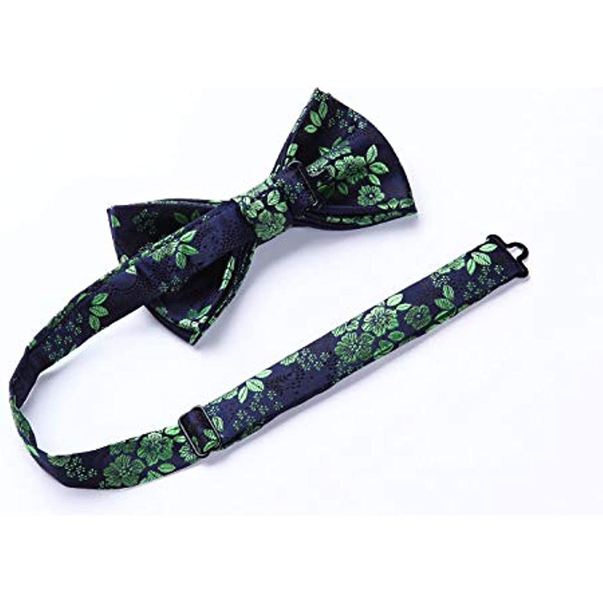 Hisdern Green Paisley Pre-Tied Bow Tie Set for Wedding