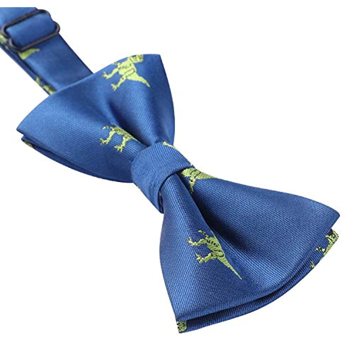 Hisdern Dinosaur Navy Blue Animal Pre-Tied Bow Tie for Boys