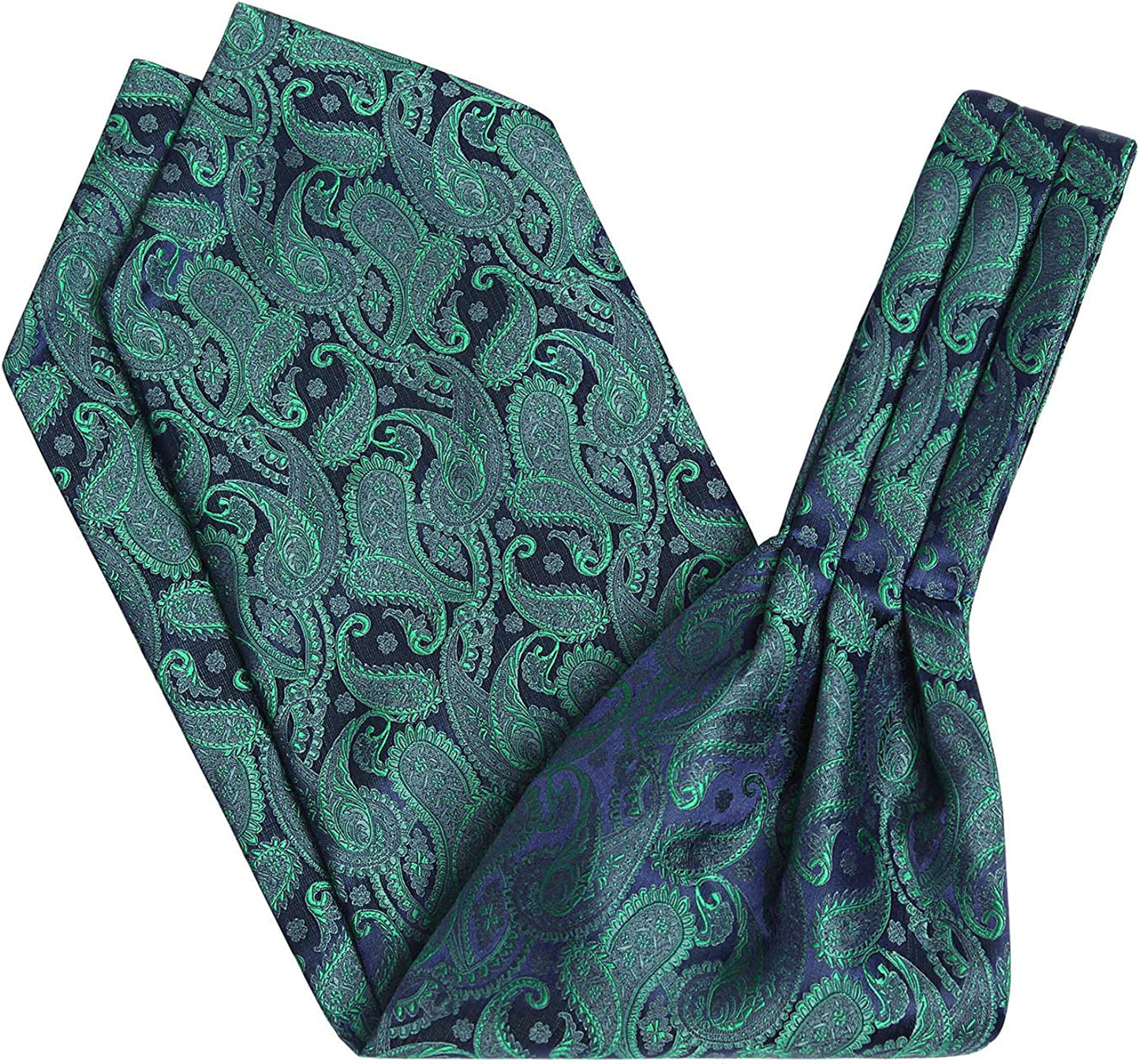 Hisdern Green Floral Paisley Men’s Neckwear for Casual Style