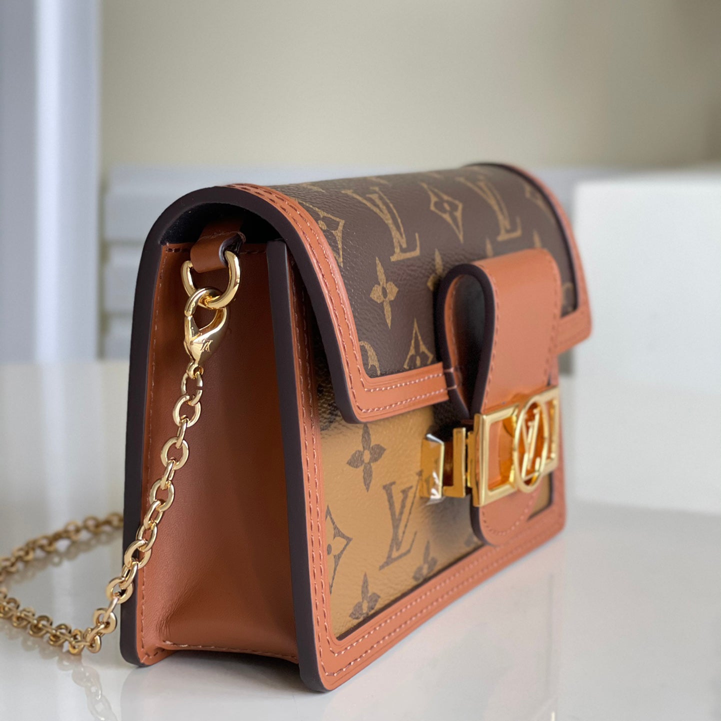 Ladies Fashion Luxury V Logo Classic Color Matching Bag