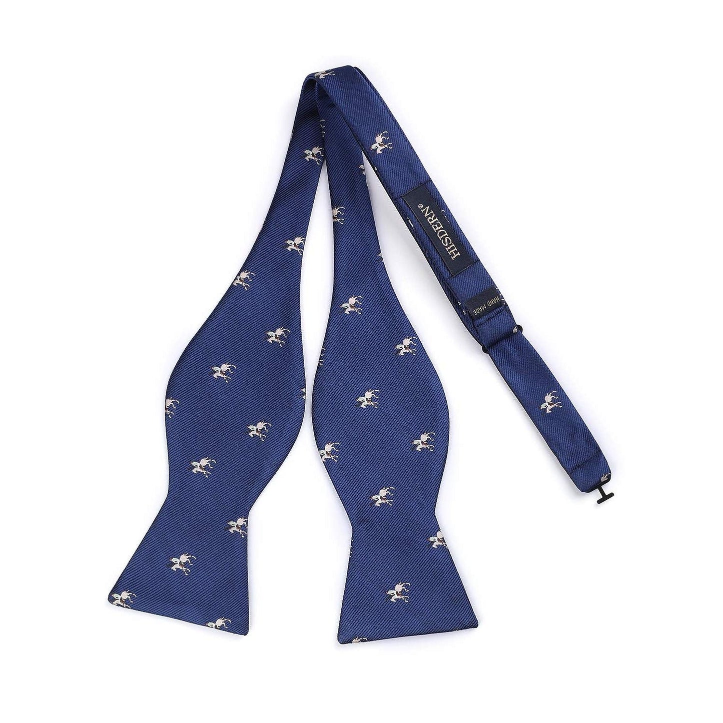 Hisdern Horse Navy Animal Bow Tie Accessories Set for Party