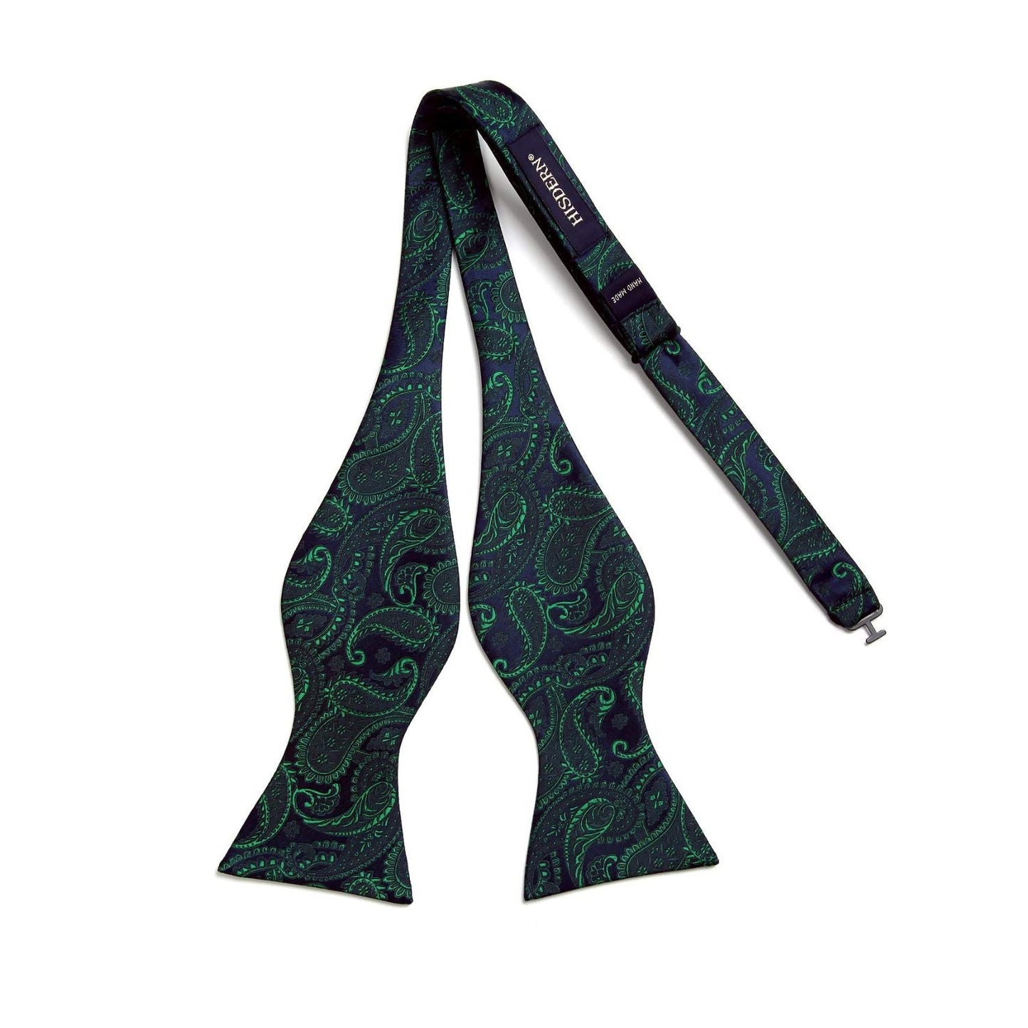 Hisdern Paisley Suspenders Bow Tie Set Green Formal Accessories