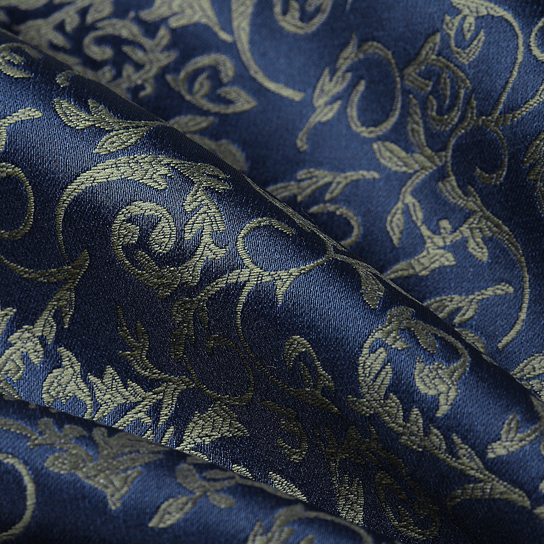 Hisdern Navy Blue Ascot Cravat for Men Wedding Formal