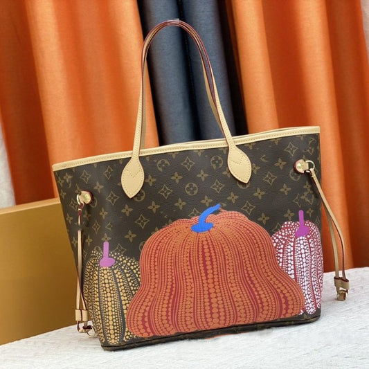 2023 New Pumpkin Pattern V Logo Women’s Bags