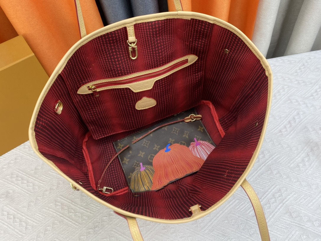 2023 New Pumpkin Pattern V Logo Women’s Bags