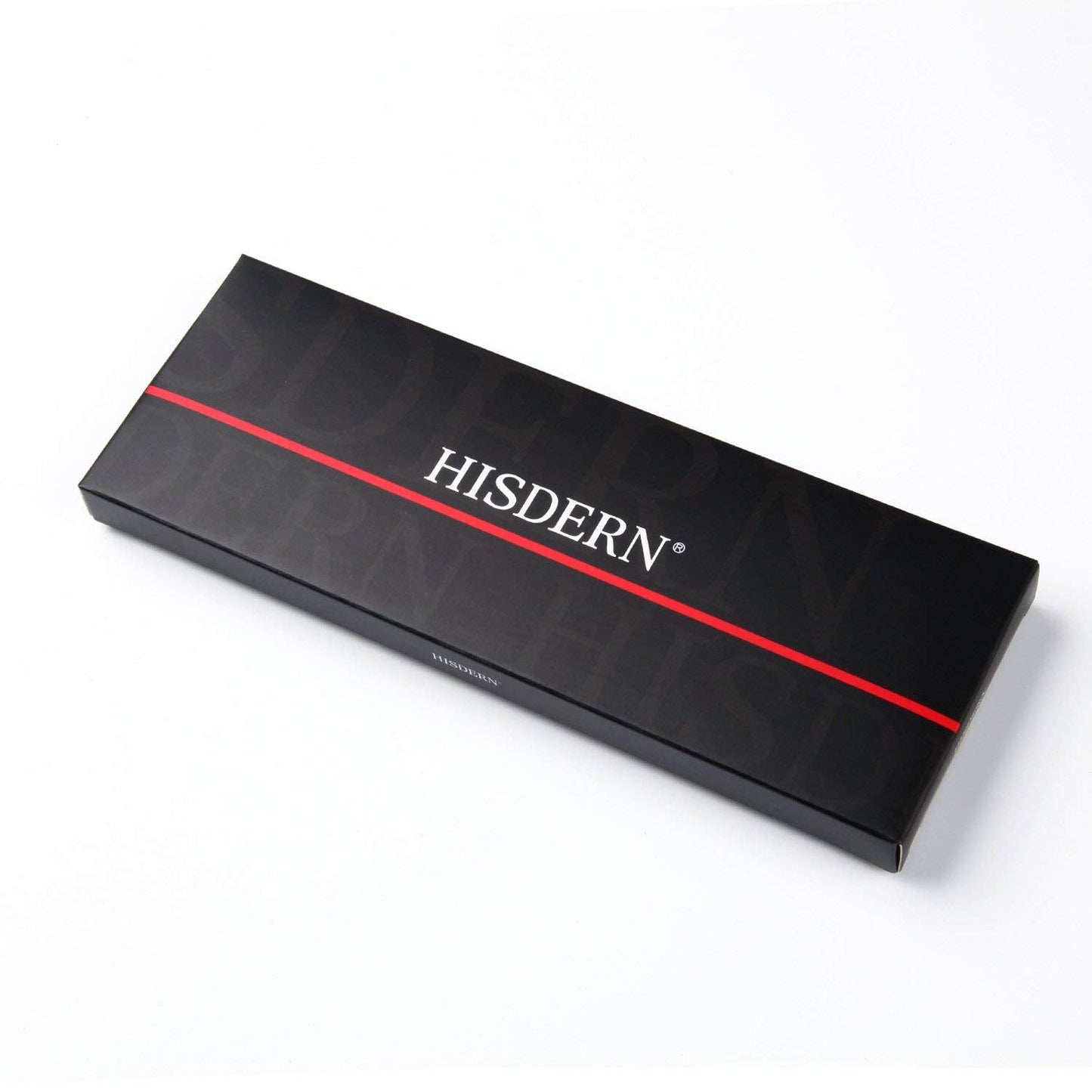 Hisdern Burgundy Grey Plaid Bow Tie Set For Special Occasions