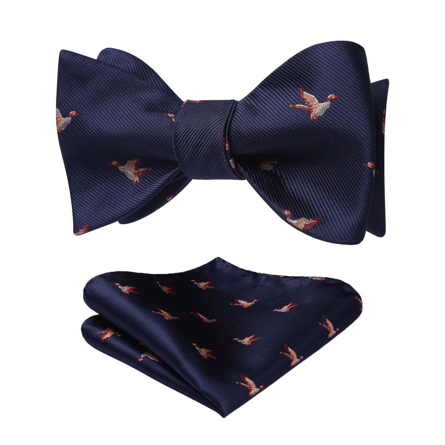 Hisdern Bird Navy Animal Bow Tie Accessories Set for Party