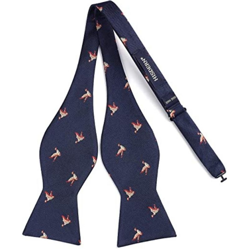 Hisdern Bird Navy Animal Bow Tie Accessories Set for Party