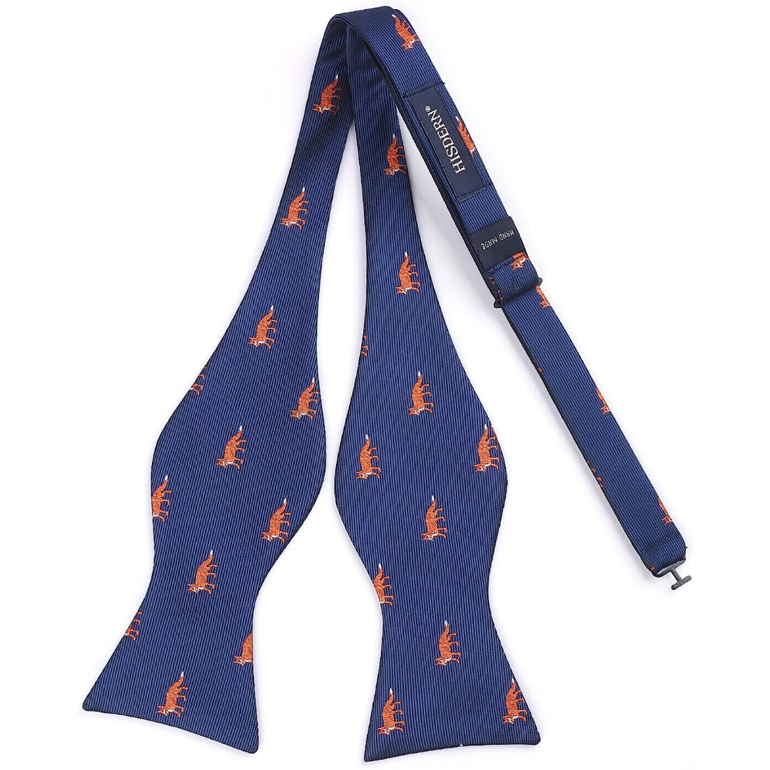 Hisdern Fox Blue Animal Bow Tie Accessories Set for Party