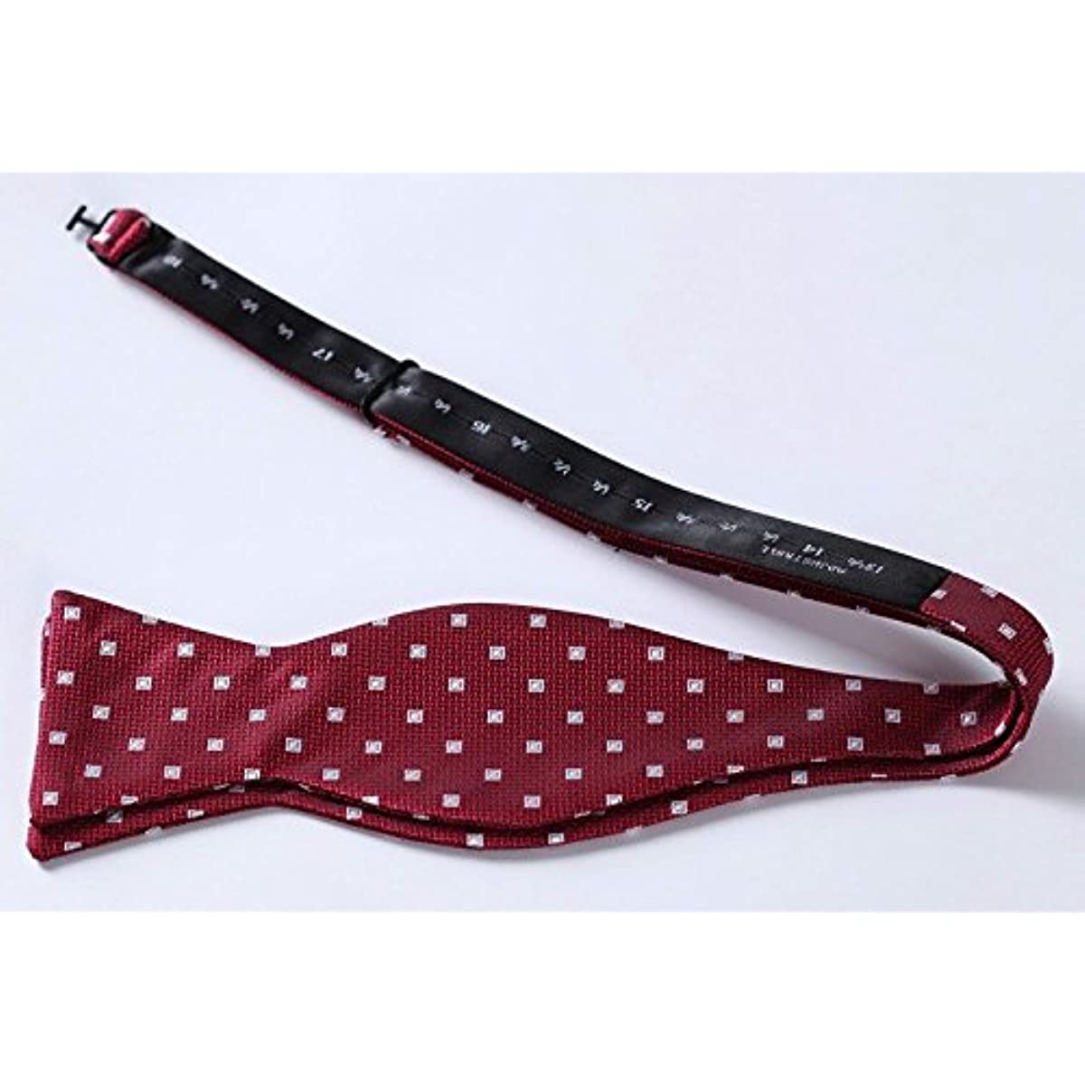 Hisdern Polka Dots Red White Bow Tie Set for Party Wedding