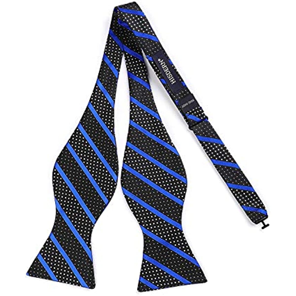 Hisdern Striped Suspenders Bow Tie Set Red Blue Black Groom Outfit