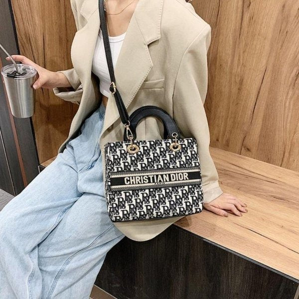 omen's sling bag fashion tote bag, realpict pu leather batam bagPD052025071503
