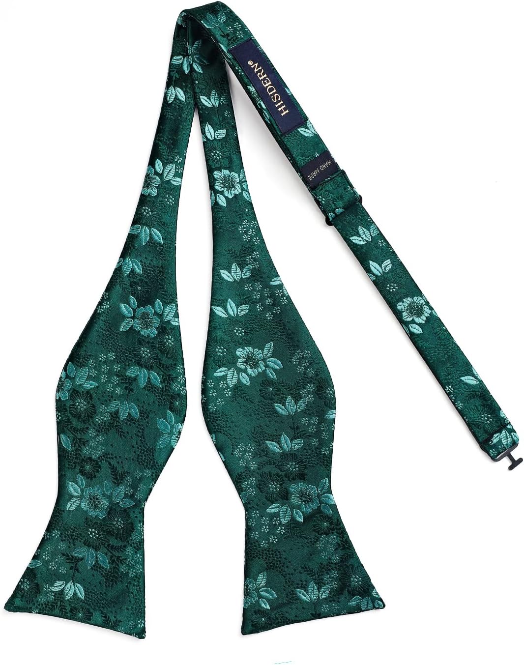 Hisdern Green Floral Bow Tie Set Groomsmen Wedding