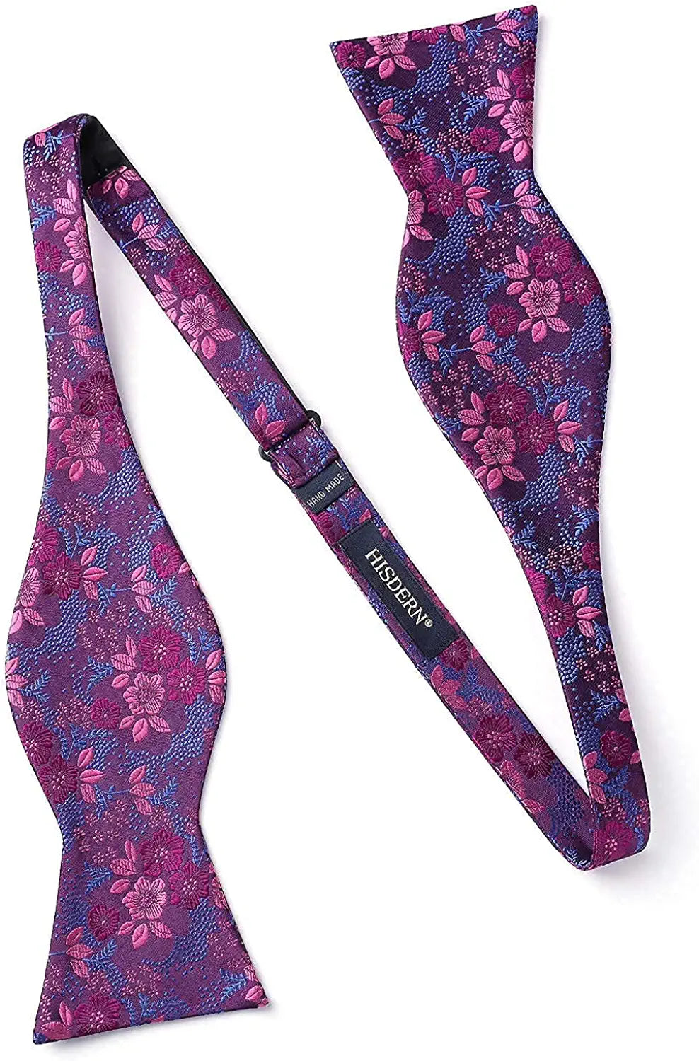 Hisdern Paisley Suspenders Bow Tie Set Purple Formal Accessories
