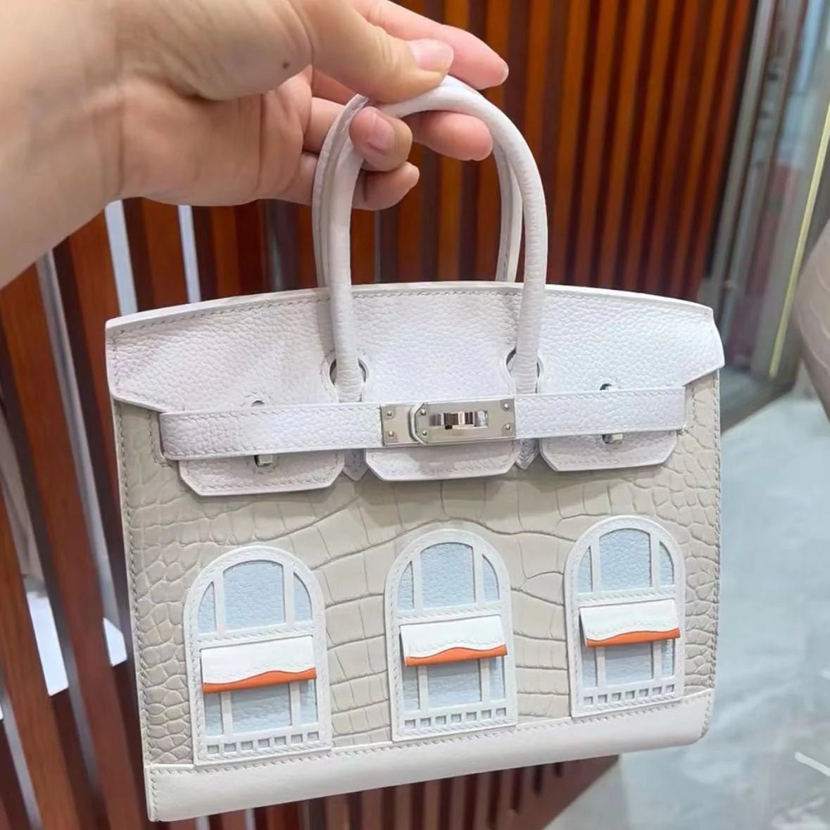 New Fashion H 25cm Logo House Print women's fashion bags