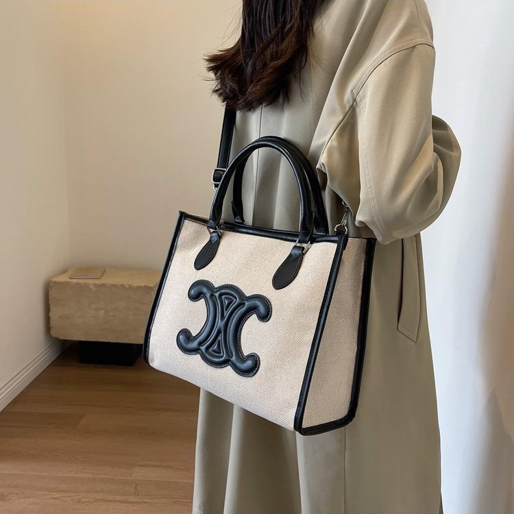 New Commuter All-match Crossbody Bag Large Capacity Canvas Hand Tote Bag 1024041834