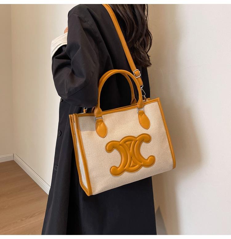 New Commuter All-match Crossbody Bag Large Capacity Canvas Hand Tote Bag 1024041834