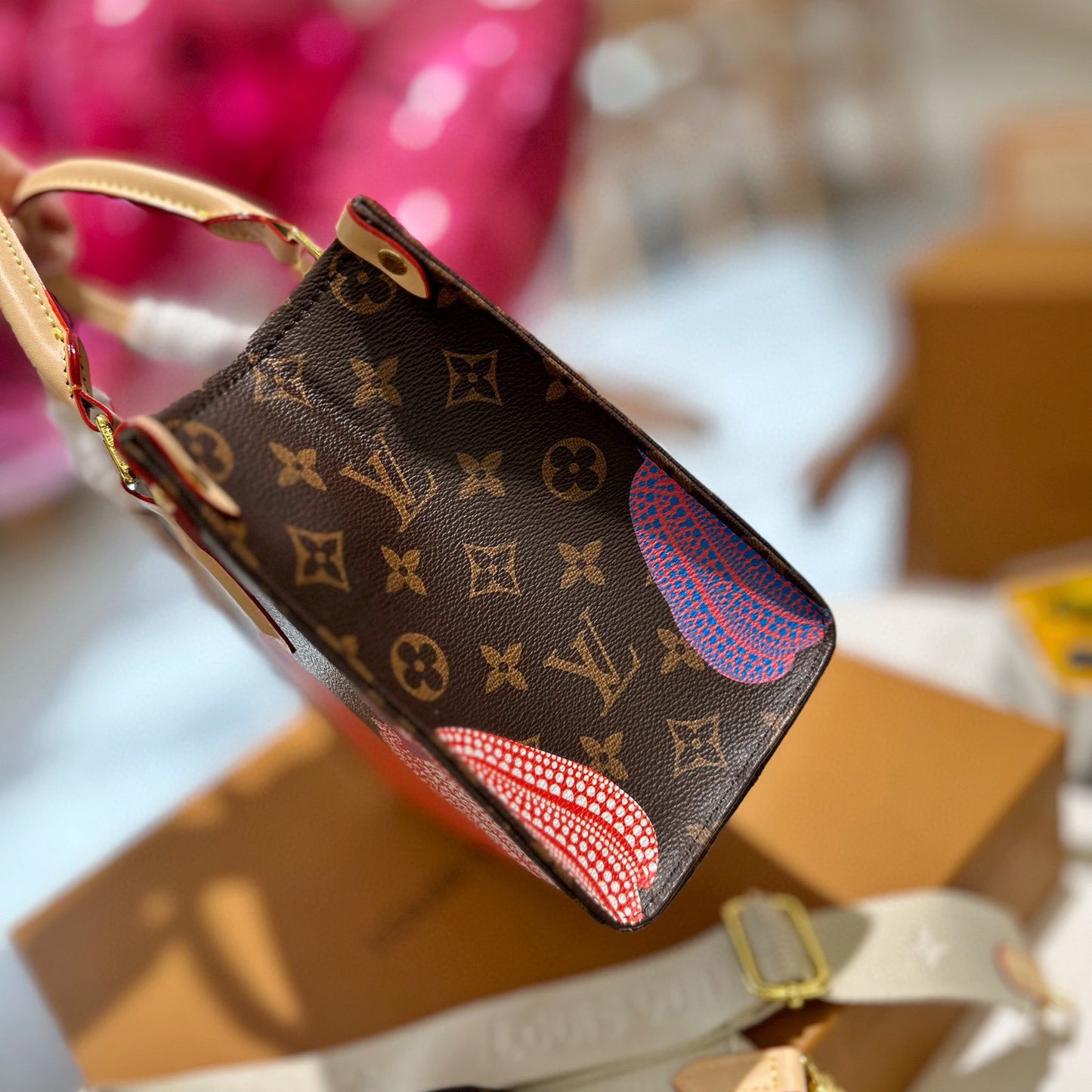 Summer New Classic Floral V Logo Women's Bags-WX0571111
