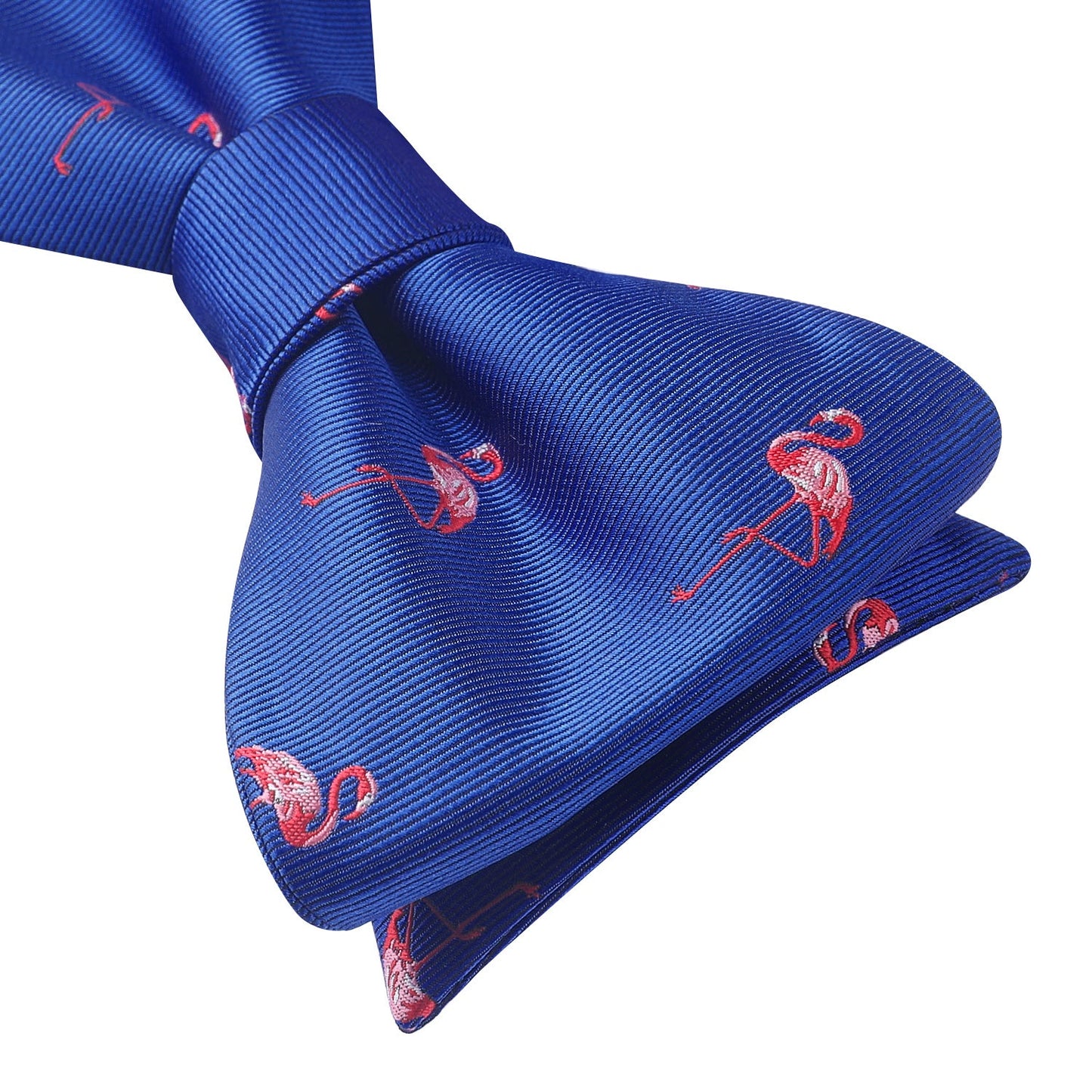 Hisdern Flamingo Blue Red Animal Bow Tie Accessories Set for Party