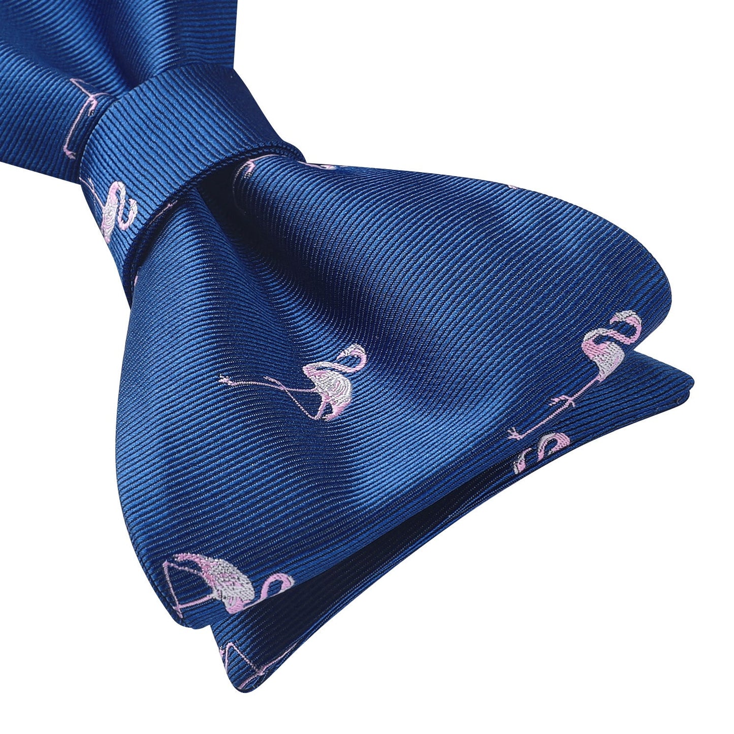 Hisdern Flamingo Blue Animal Bow Tie Accessories Set for Party