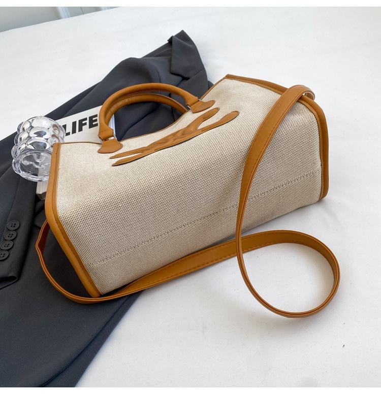 New Commuter All-match Crossbody Bag Large Capacity Canvas Hand Tote Bag 1024041834