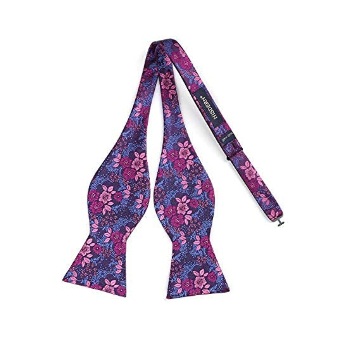 Hisdern Fuschia Paisley Bow Tie Set For Evening Wear
