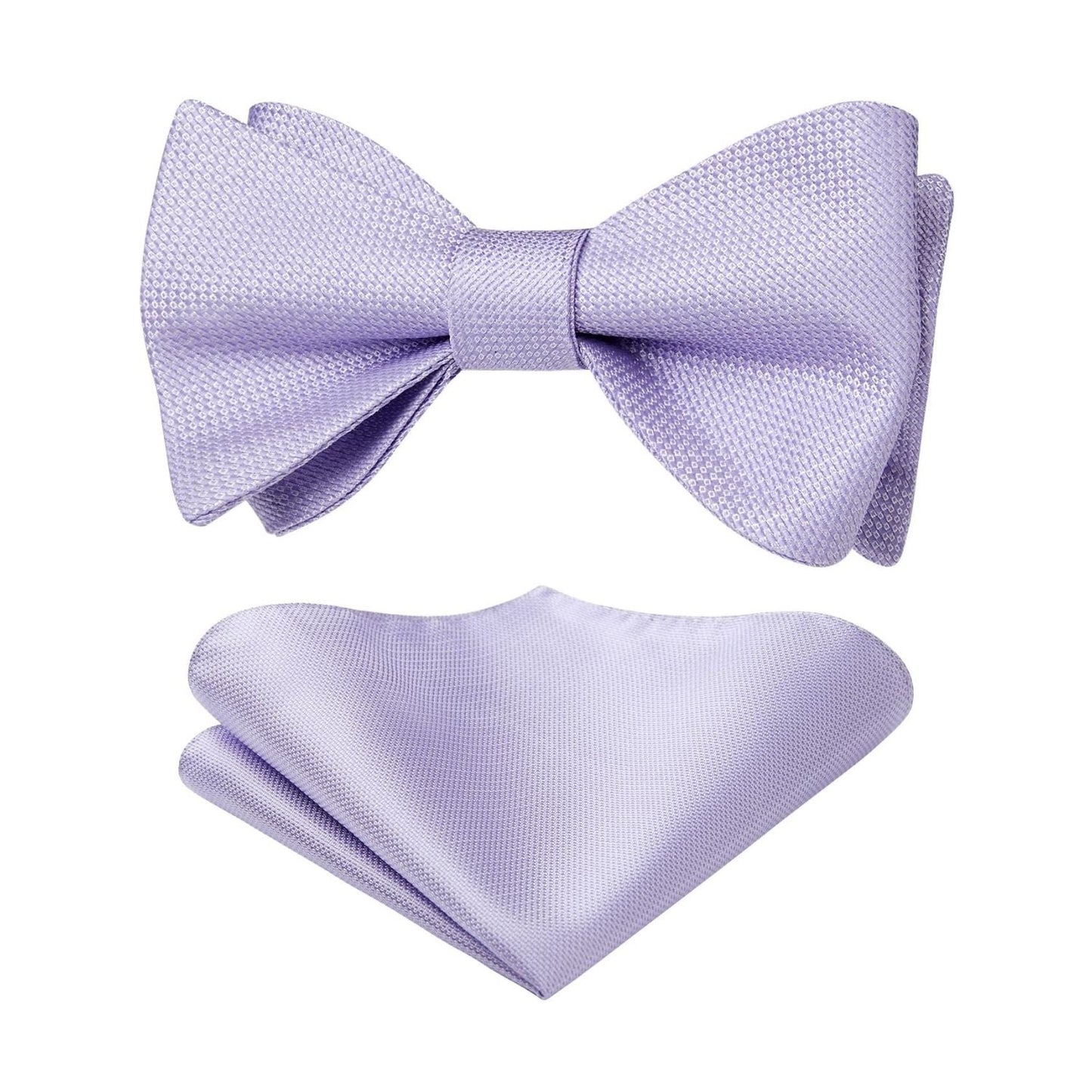 Hisdern Houndstooth Bow Tie Pocket Square Purple Formal Attire