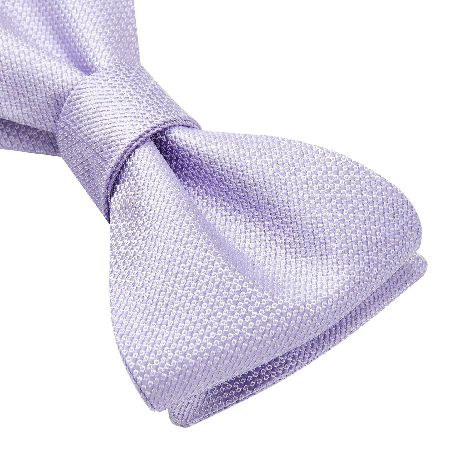Hisdern Houndstooth Bow Tie Pocket Square Purple Formal Attire