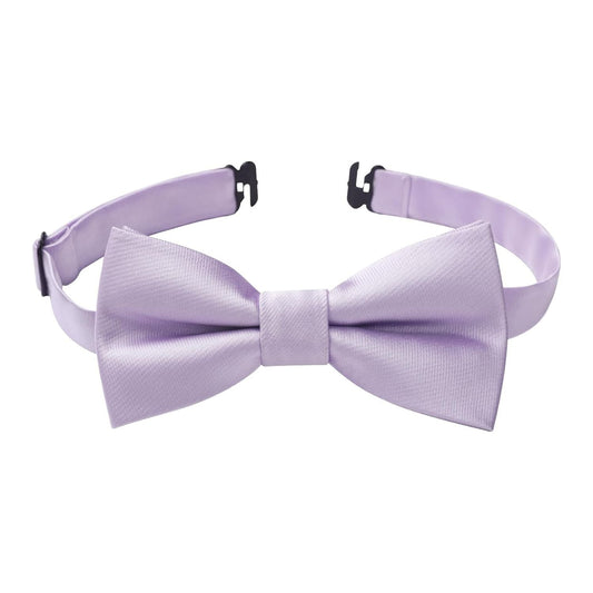 Hisdern Purple Solid Pre-Tied Bow Tie for Boys