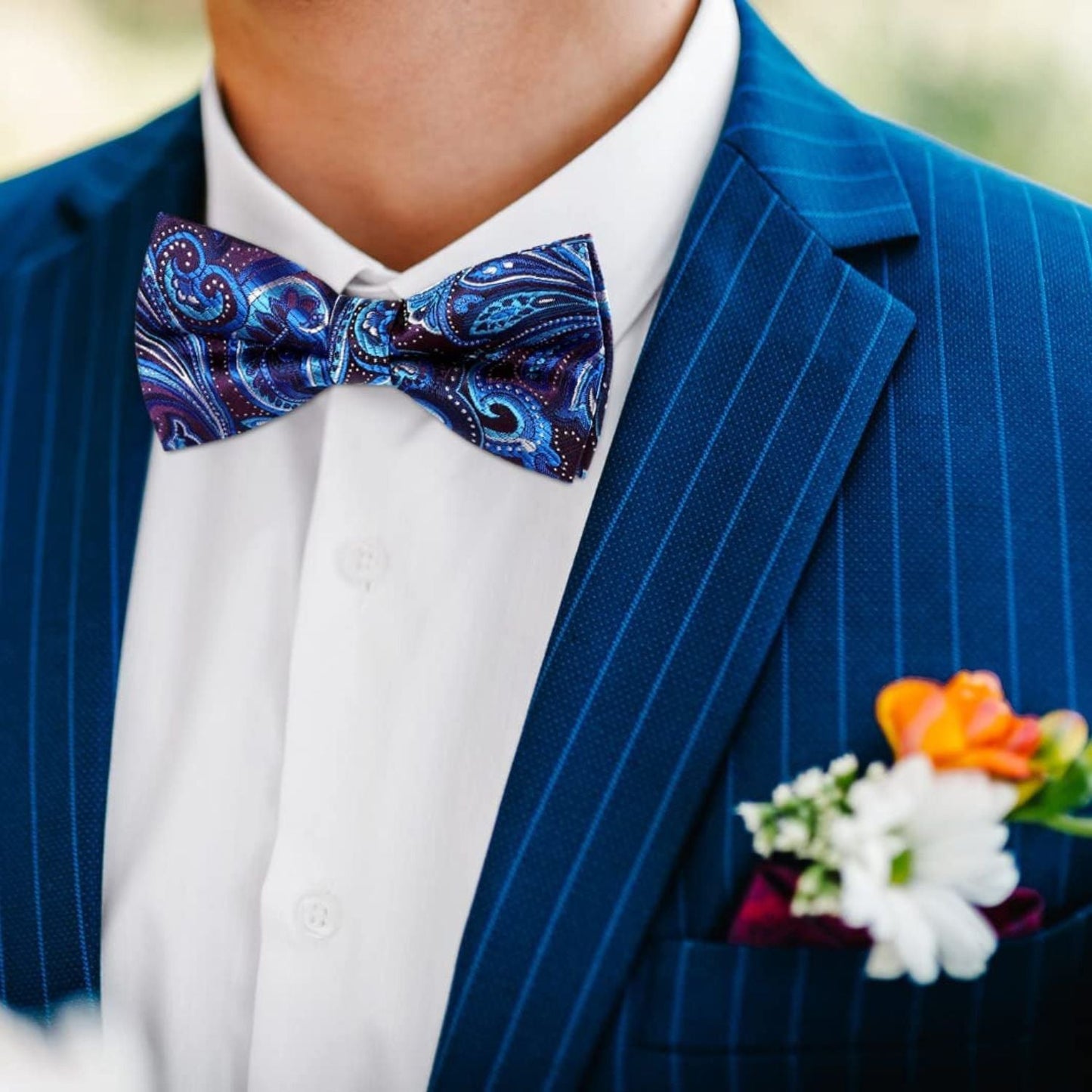 Hisdern 3pcs Bow Ties for Men Formal Events B3-04
