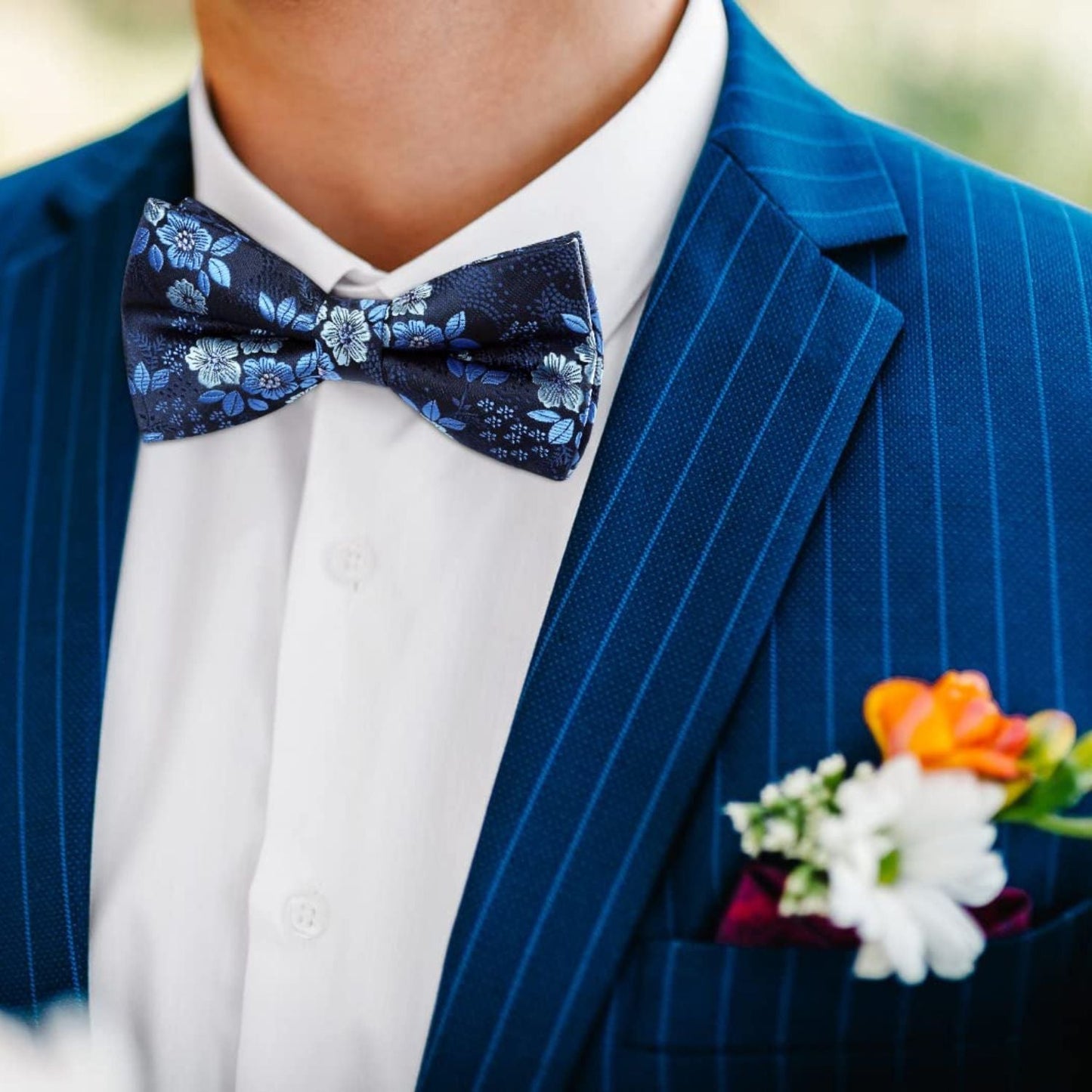 Hisdern 6pcs Pre-Tied Bow Ties for Men Formal Events 4-B6-04