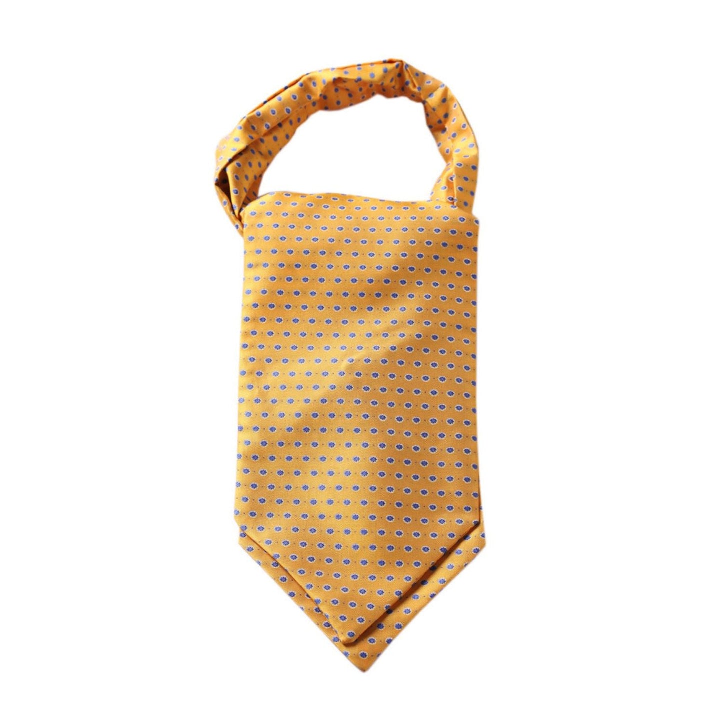 Hisdern Yellow Ascot Cravat for Men Wedding Formal