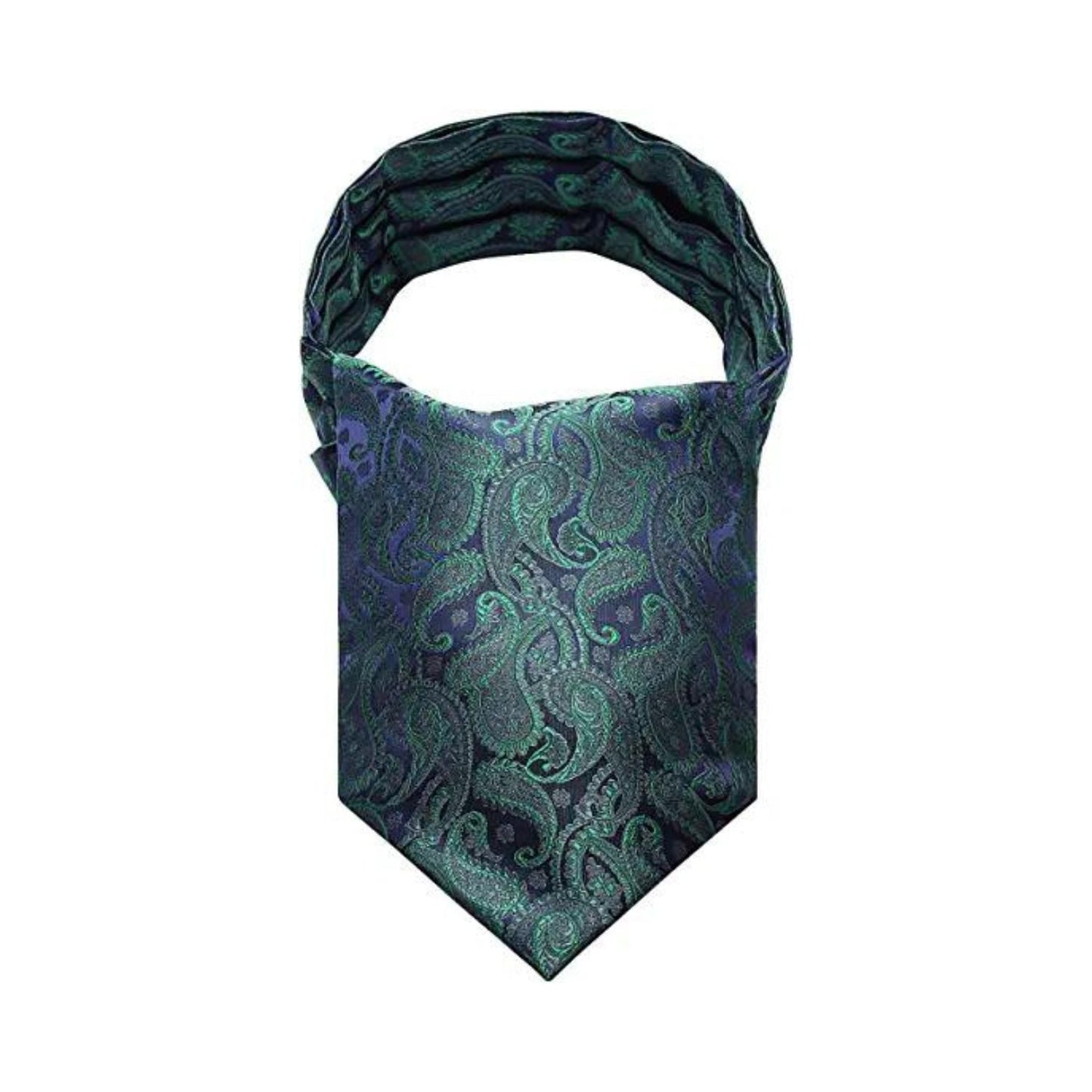 Hisdern Green Floral Paisley Men’s Neckwear for Casual Style