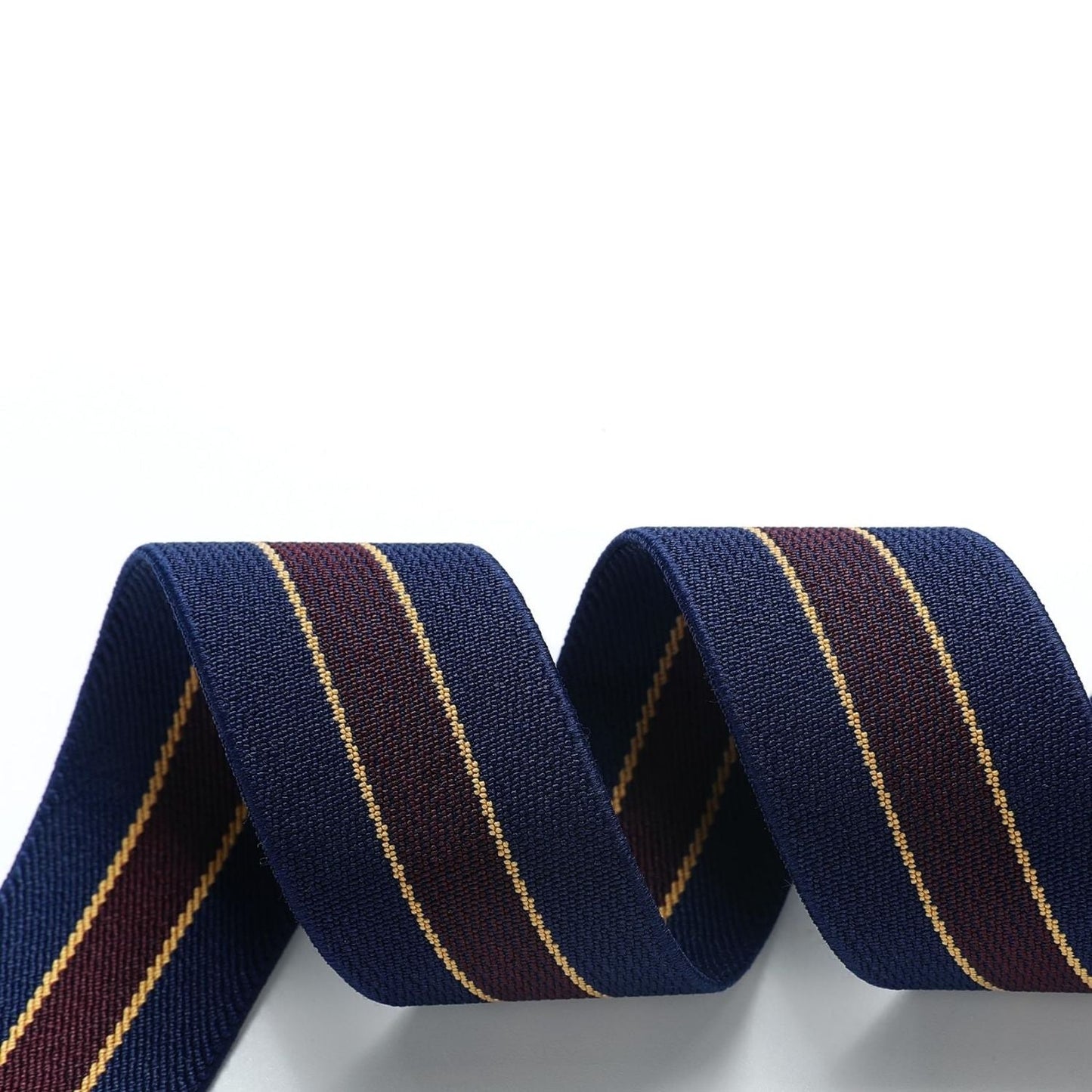 Hisdern 1.4 Inch Adjustable Suspender Navy Blue with 4-Clip for Formal Pants