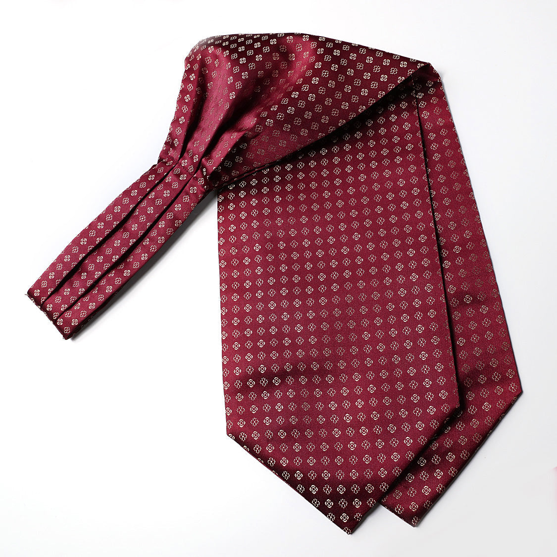 Hisdern Red Gold Floral Men’s Neckwear for Casual Style