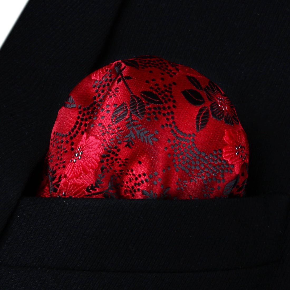 Hisdern Paisley Suspenders Pre-tied Bow Tie Set Red Formal Accessories