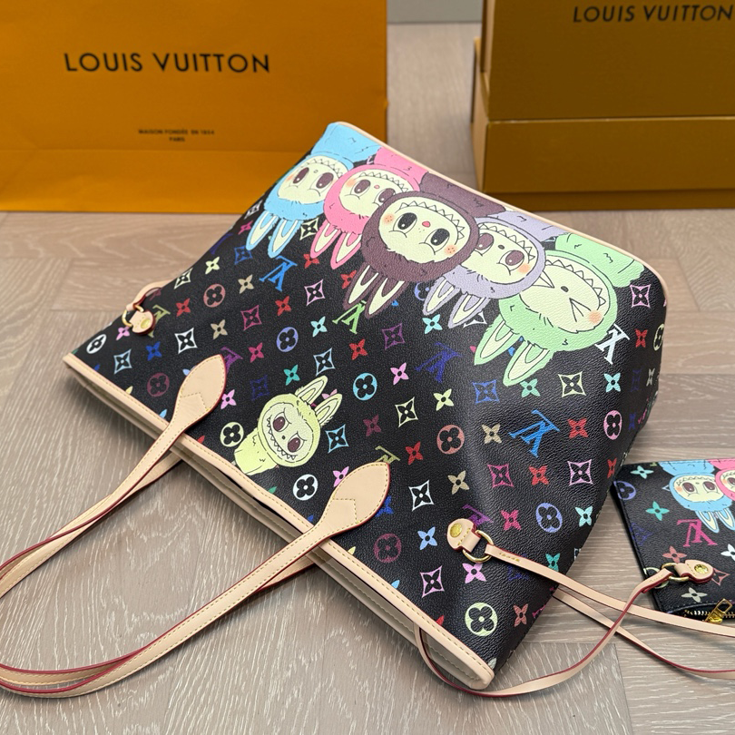 New LabubuV fashion Style handmade Leather women's bagsXC052025070901